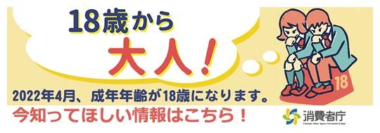 消費者庁「18歳から大人」特設ページ